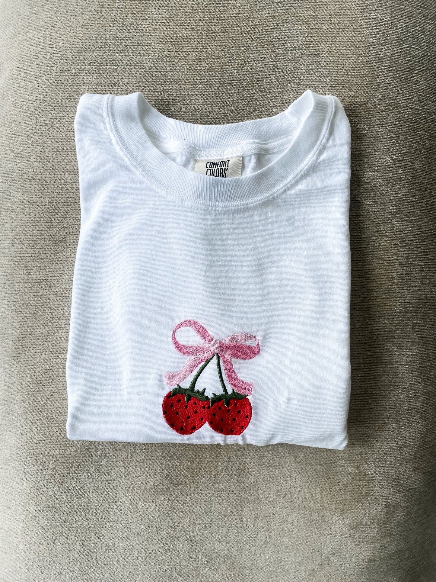 strawberries and bows
