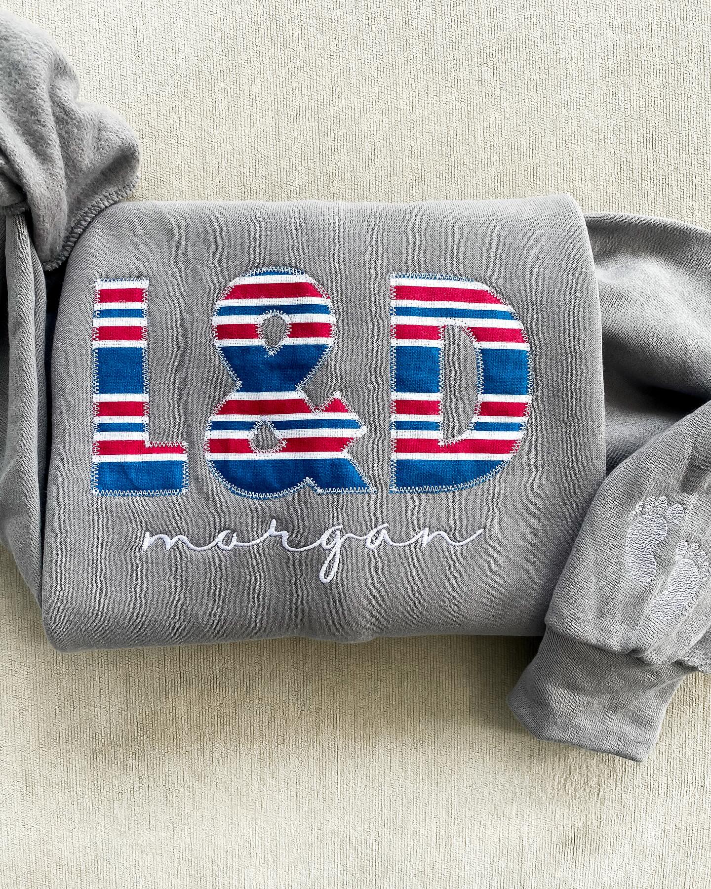 L&D with baby blanket crewneck