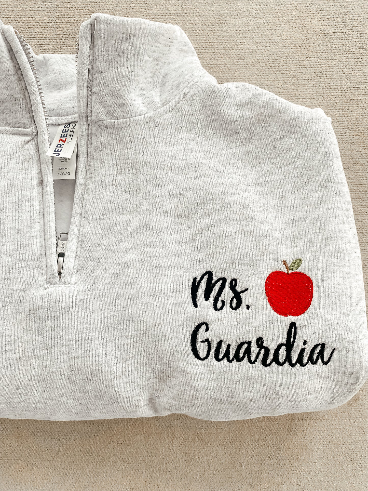 Apple Teacher 1/4 Zip